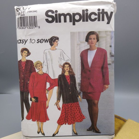 UNCUT Vintage Sewing PATTERN Simplicity 8081, Easy to Sew 1992 Pants, Slim - Picture 1 of 3